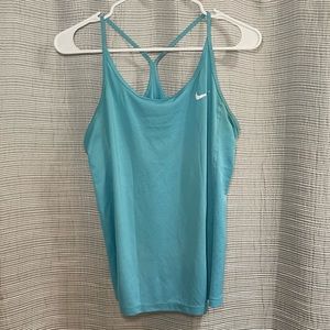 Light blue Nike dri-fit workout tank top